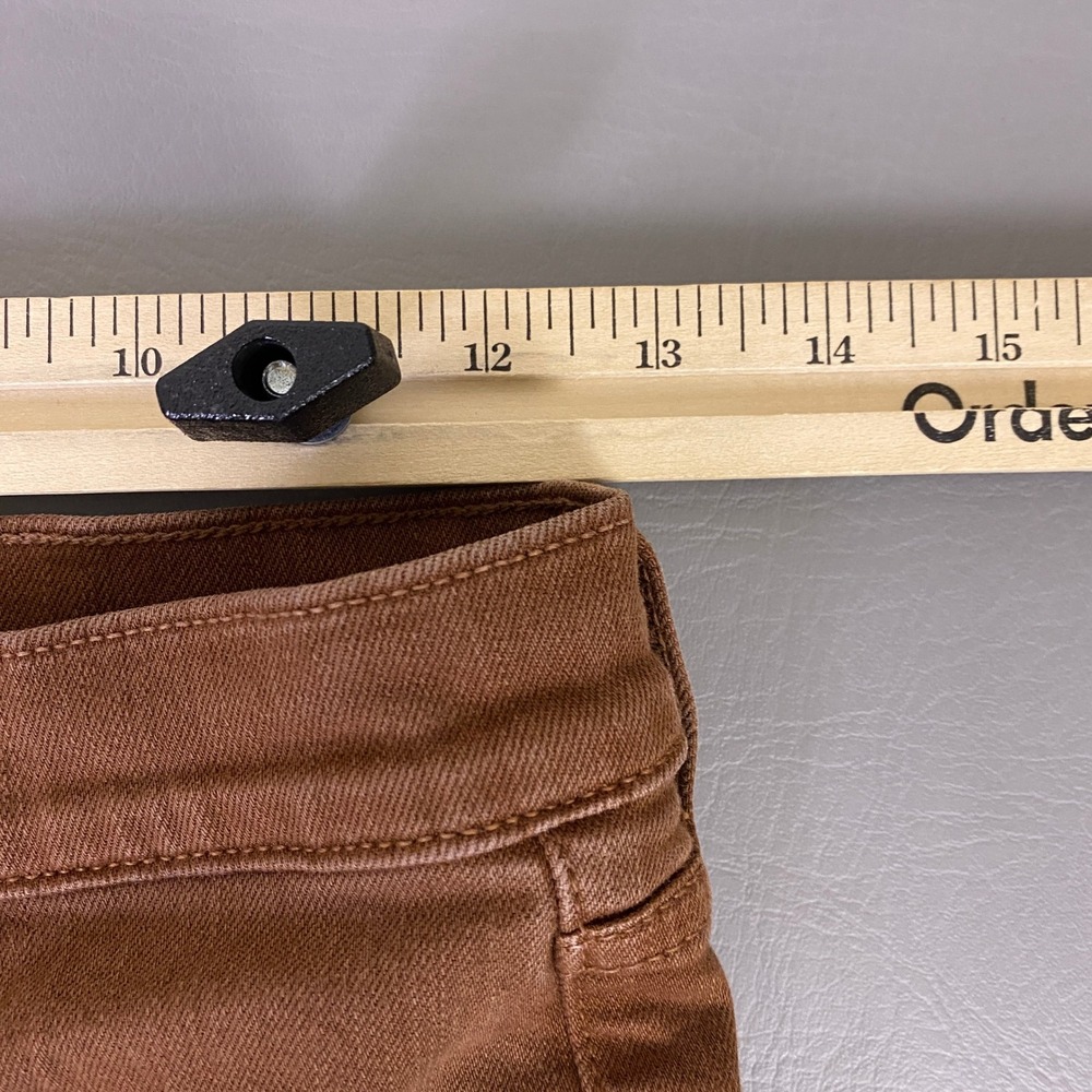 Veronica Beard Maera Skinny High Rise Jeans Size 27/4 Brown Stone Button Fly * - Picture 7 of 15